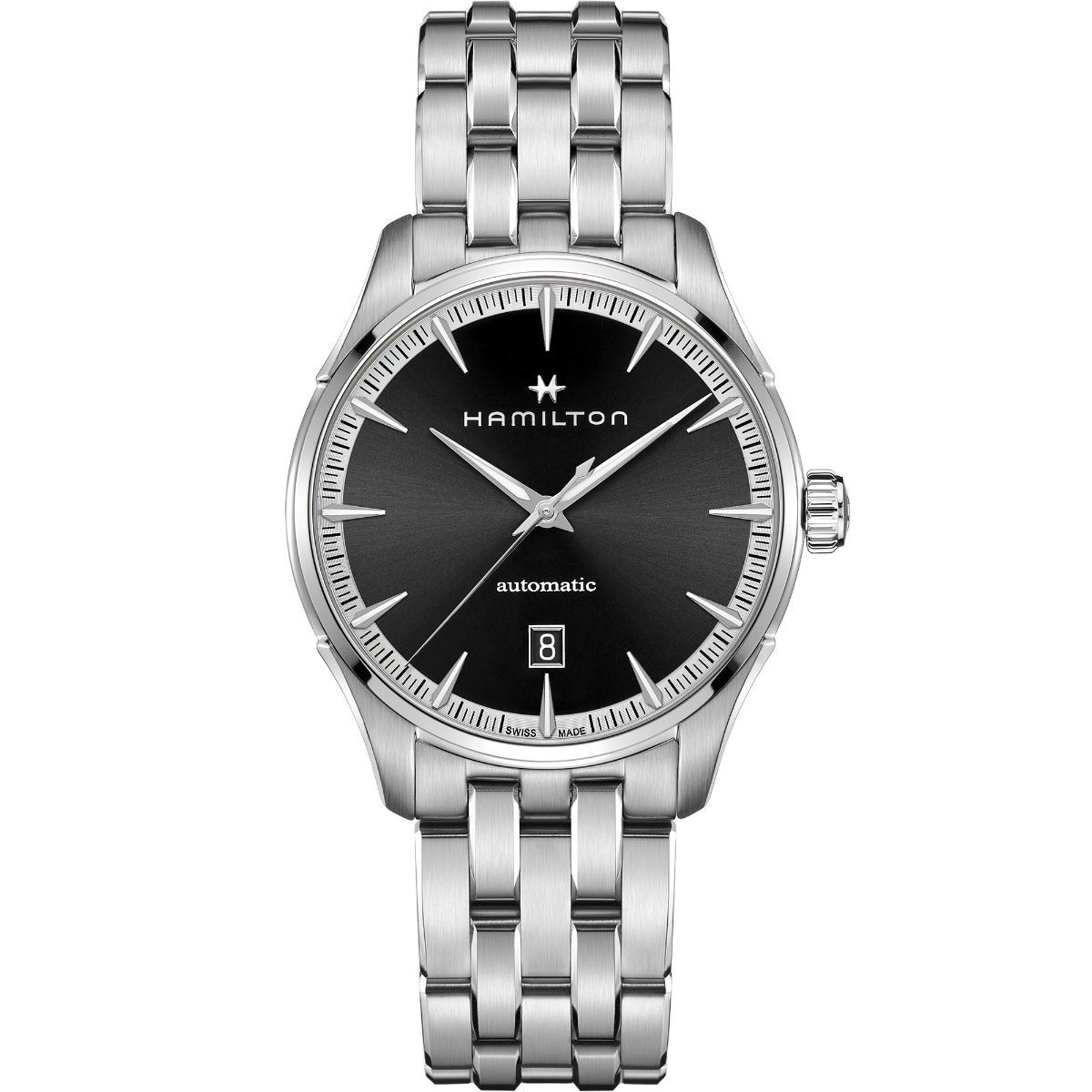 Orologio Hamilton Jazzmaster Auto H32475130 Acciaio Uomo nero 40mm nuovo