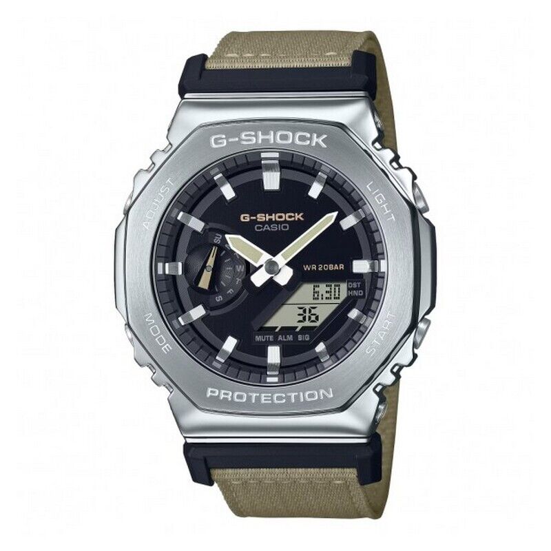 Orologio Casio G-Shock Utility Metal GM-2100C-5AER resina con cinturino in tessu