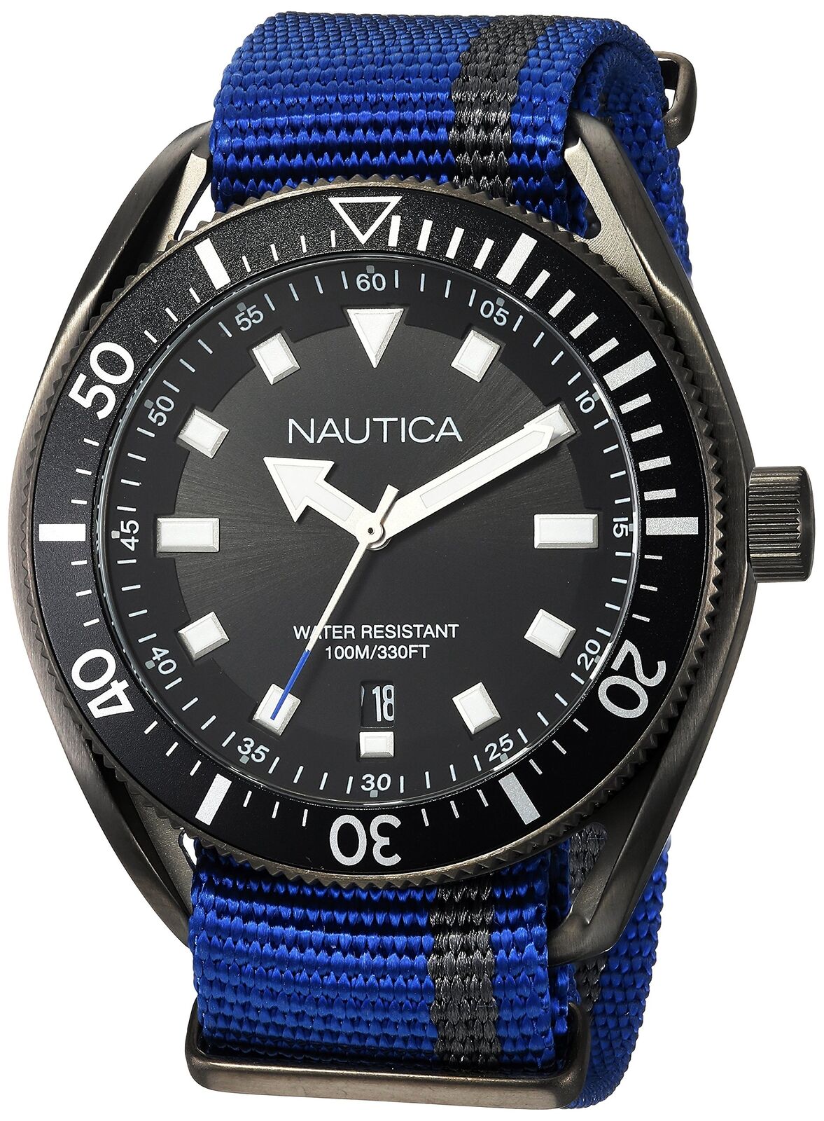 Nautica Mens Analogue Quartz Watch with Textile Strap NAPPRF002