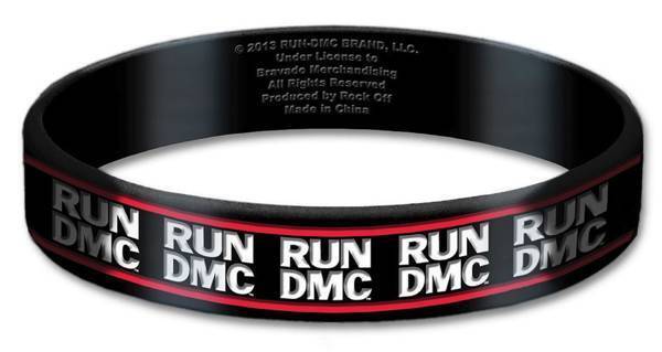 Run Dmc - Logo Braccialetto Gomma ROCK OFF