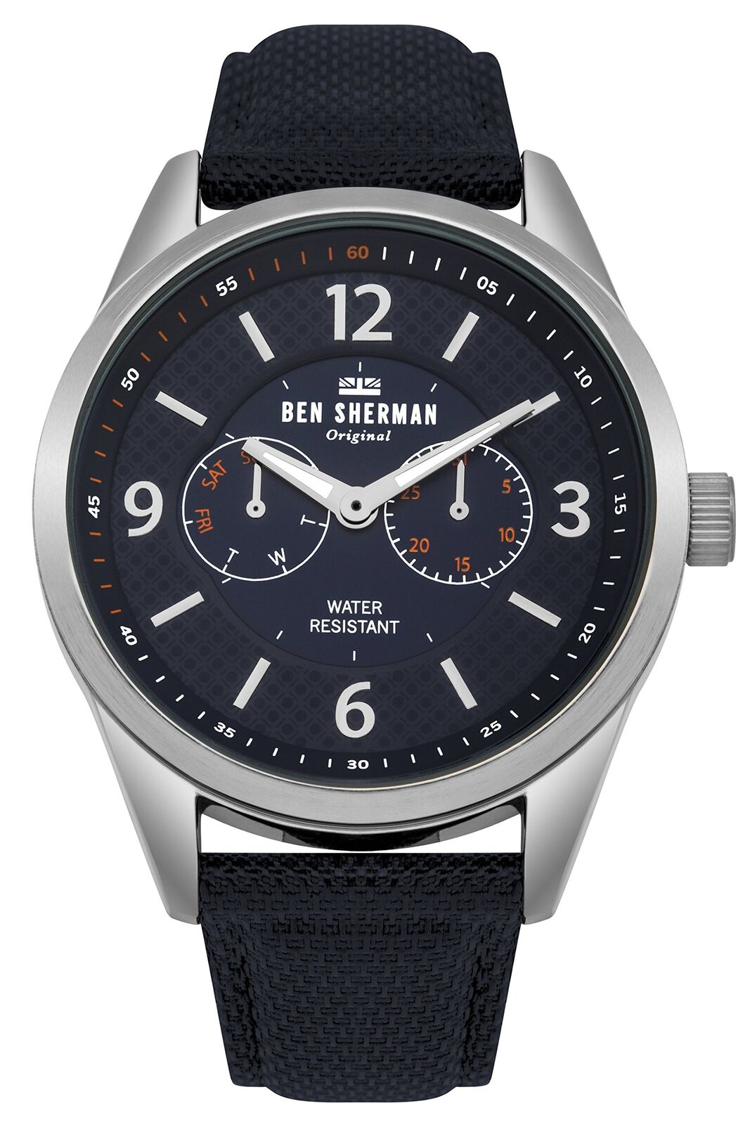 Ben Sherman Mens Multi dial Quartz Watch with Nylon Strap WB069UU