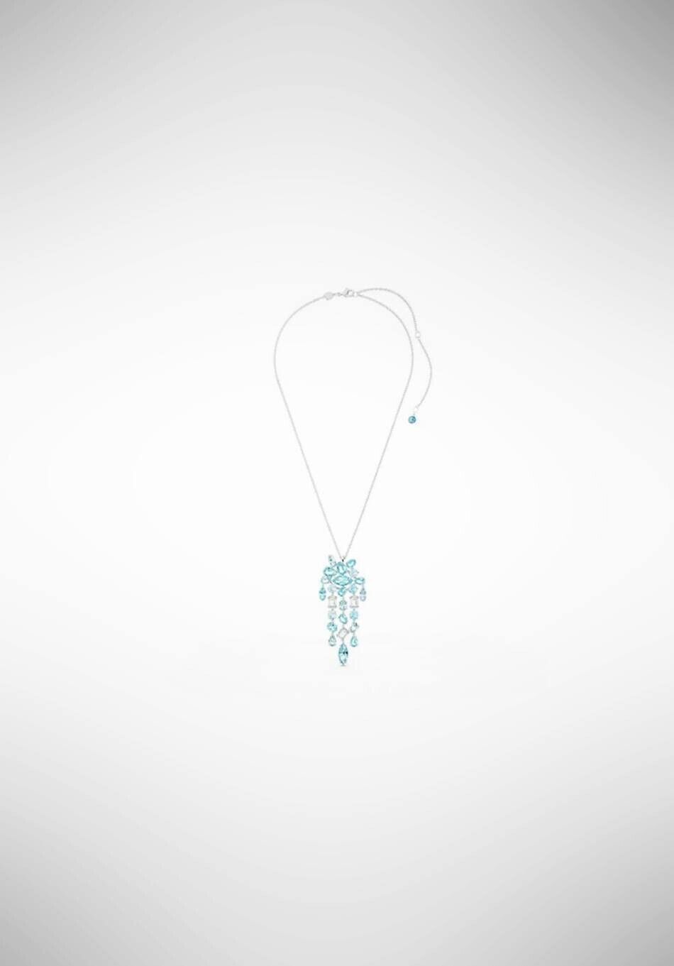 Swarovski 5666014 Pendente Gema Taglio misto Blu Placcato Rodio