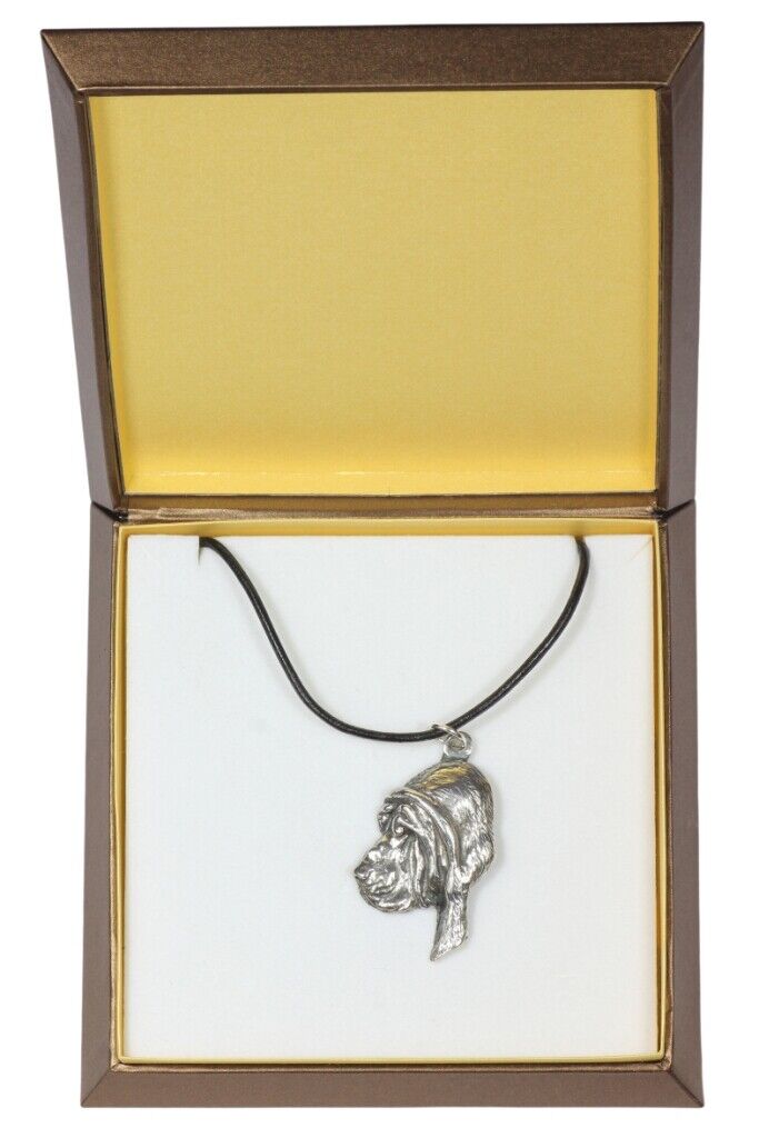 Bloodhound, Chien De St Hubert - Collare IN Confezione Regalo, Versilb