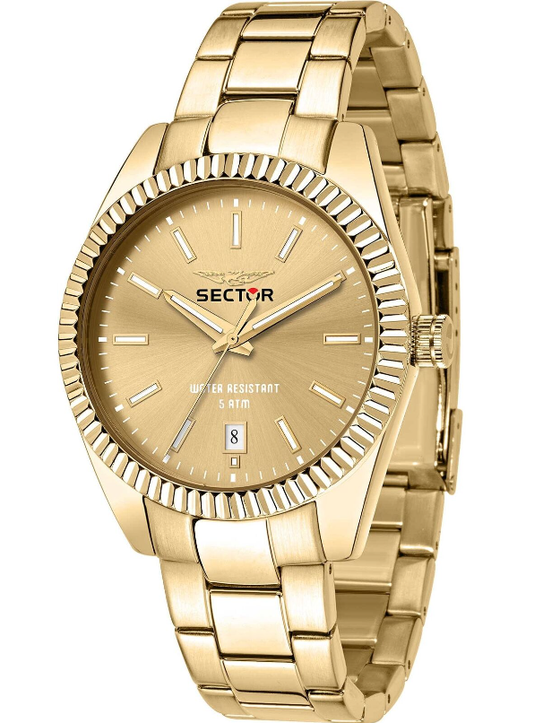 Orologio Sector Uomo Solo Tempo Quarzo Acciaio Oro R3253240026