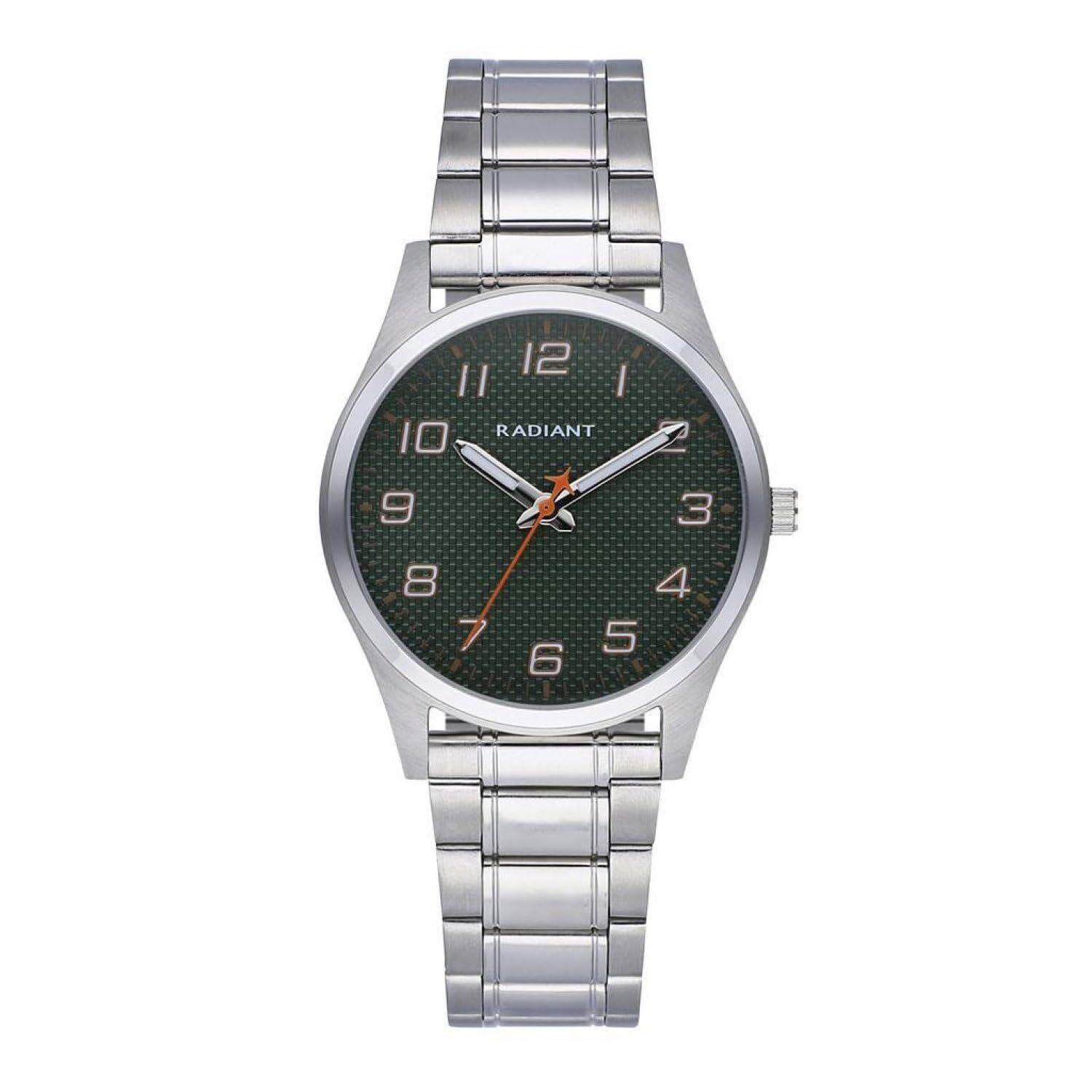 Radiant Carbon Unisex Analogue Quartz Watch with Stainless Steel Bracelet RA5602
