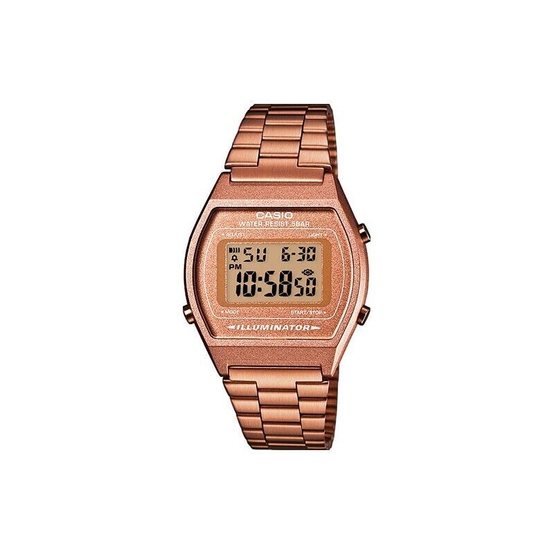 Orologio Unisex Casio vintage B640WC-5AEF Con Cassa E Cinturino Rosé