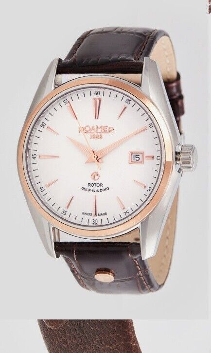 Roamer  Swiss Matic uomo Rotor Self-winding 210633492502 rose gold /10 atm  sapp