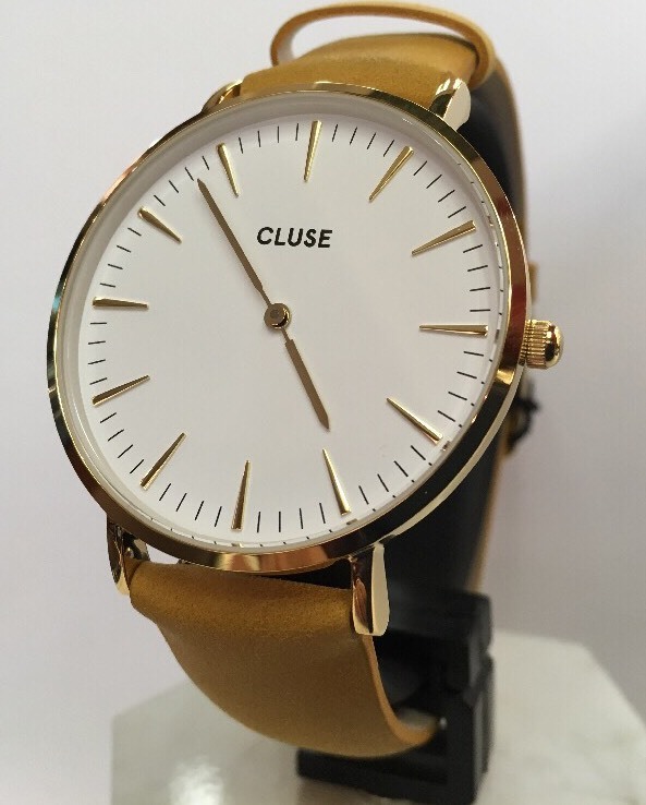 OROLOGIO UOMO "CLUSE" In Acciaio e Pelle Color Giallo