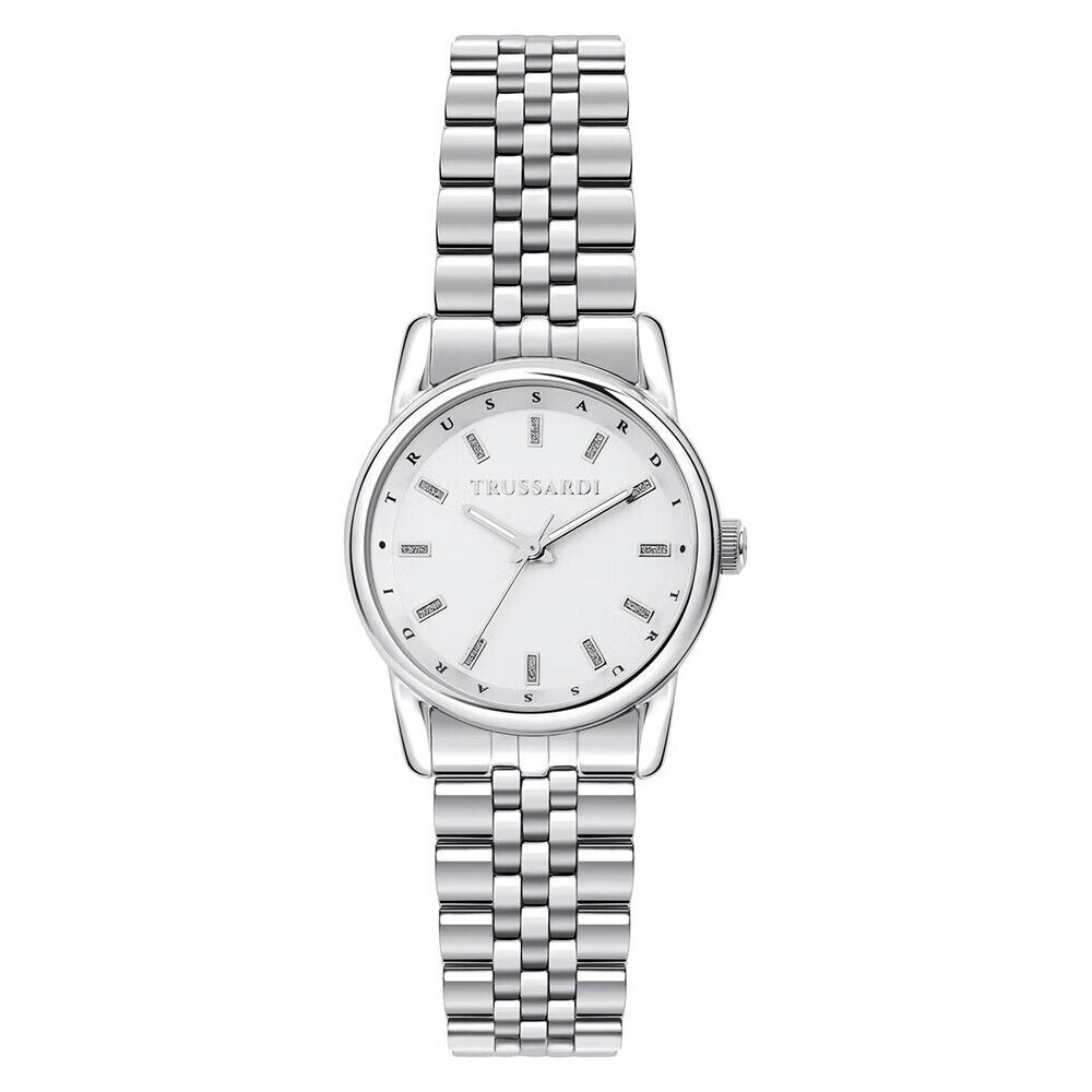 Orologio TRUSSARDI donna T-joy acciaio / bianco R2453150507