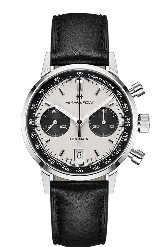 Orologio Hamilton Intra-Matic Auto H38416711 Panda Cronografo Automatico Watch