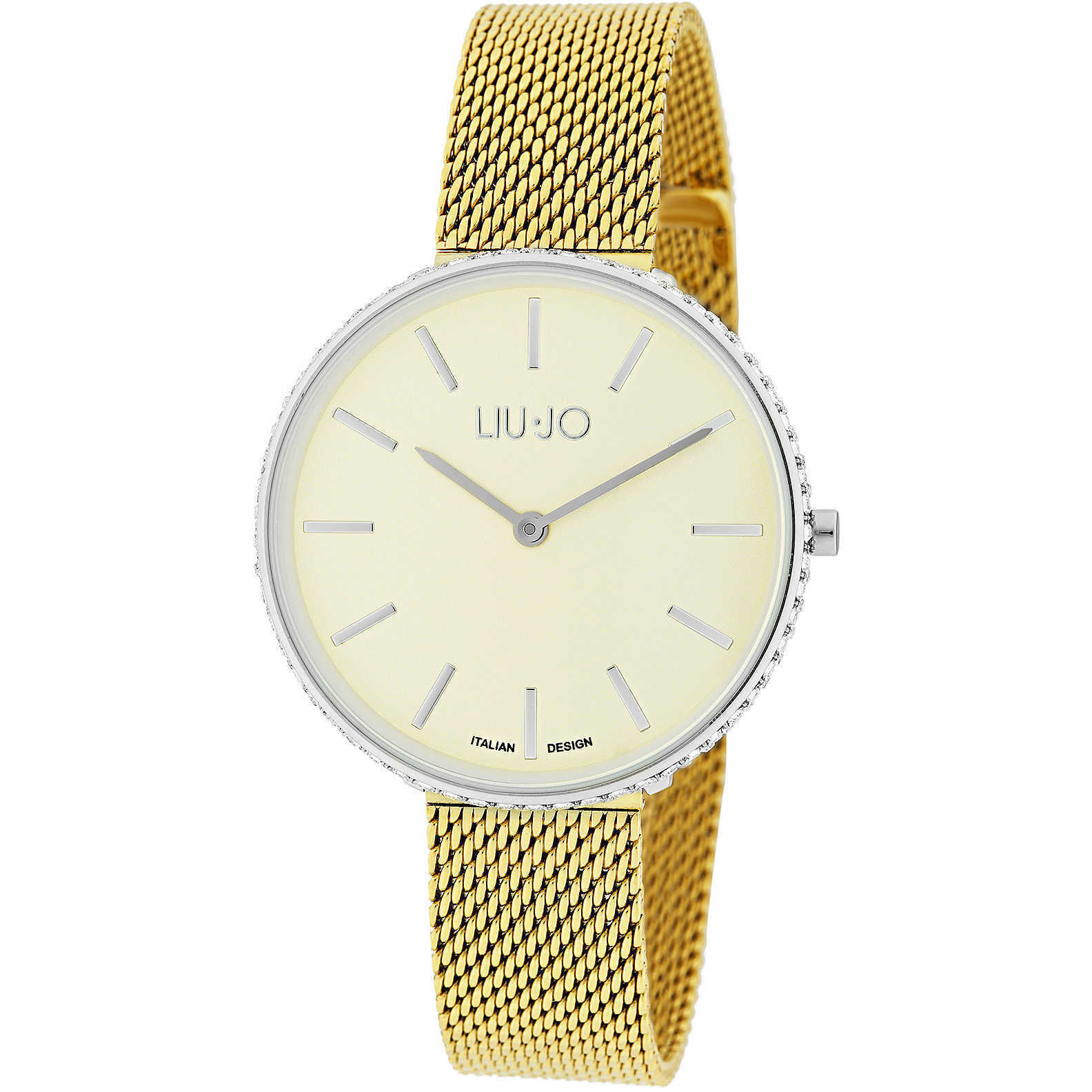 Liu Jo Glamour Globe Maxi TLJ1413 Orologio da donna in acciaio con maglia mesh
