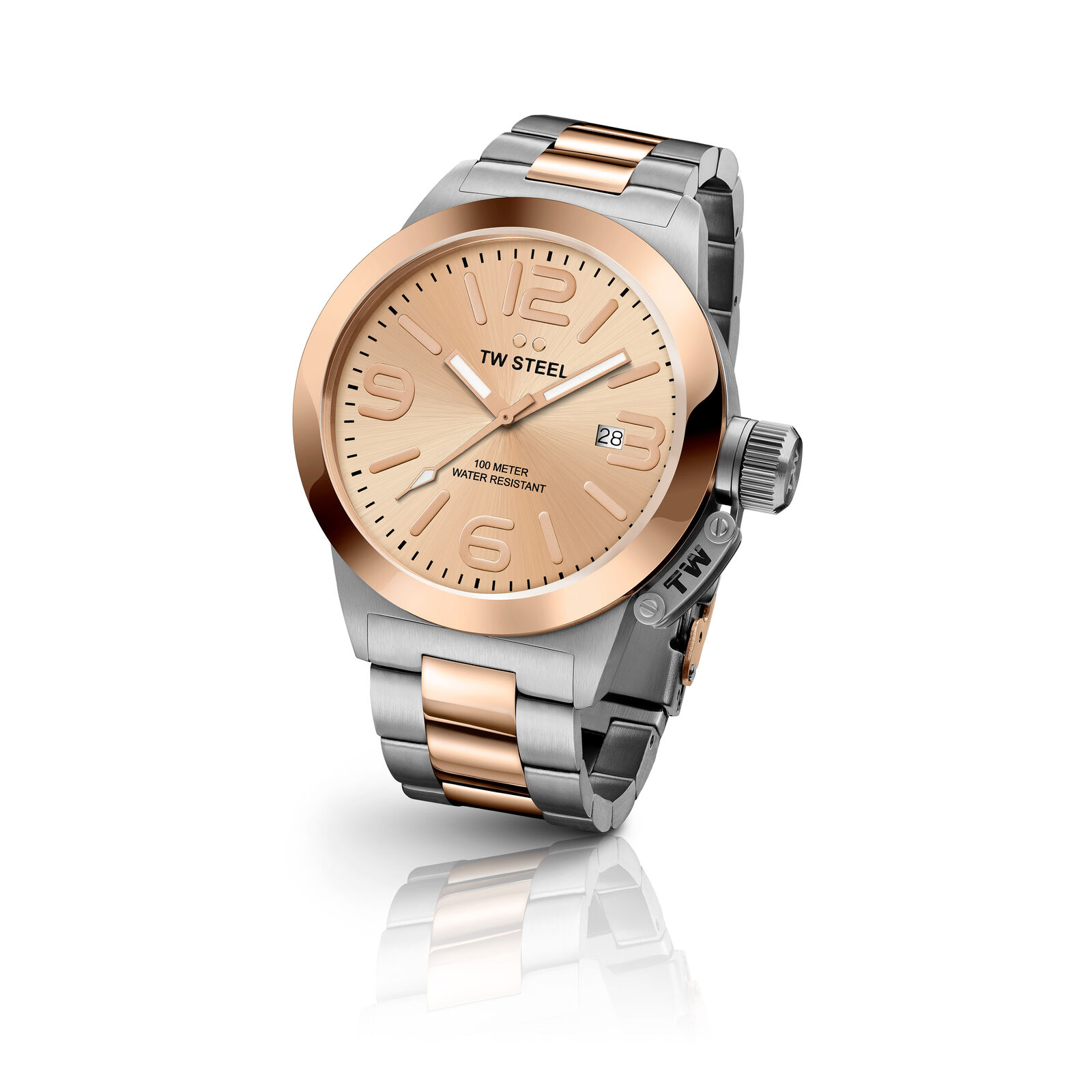 TW Steel Uomo Canteen 40mm Orologio Al Quarzo CB404