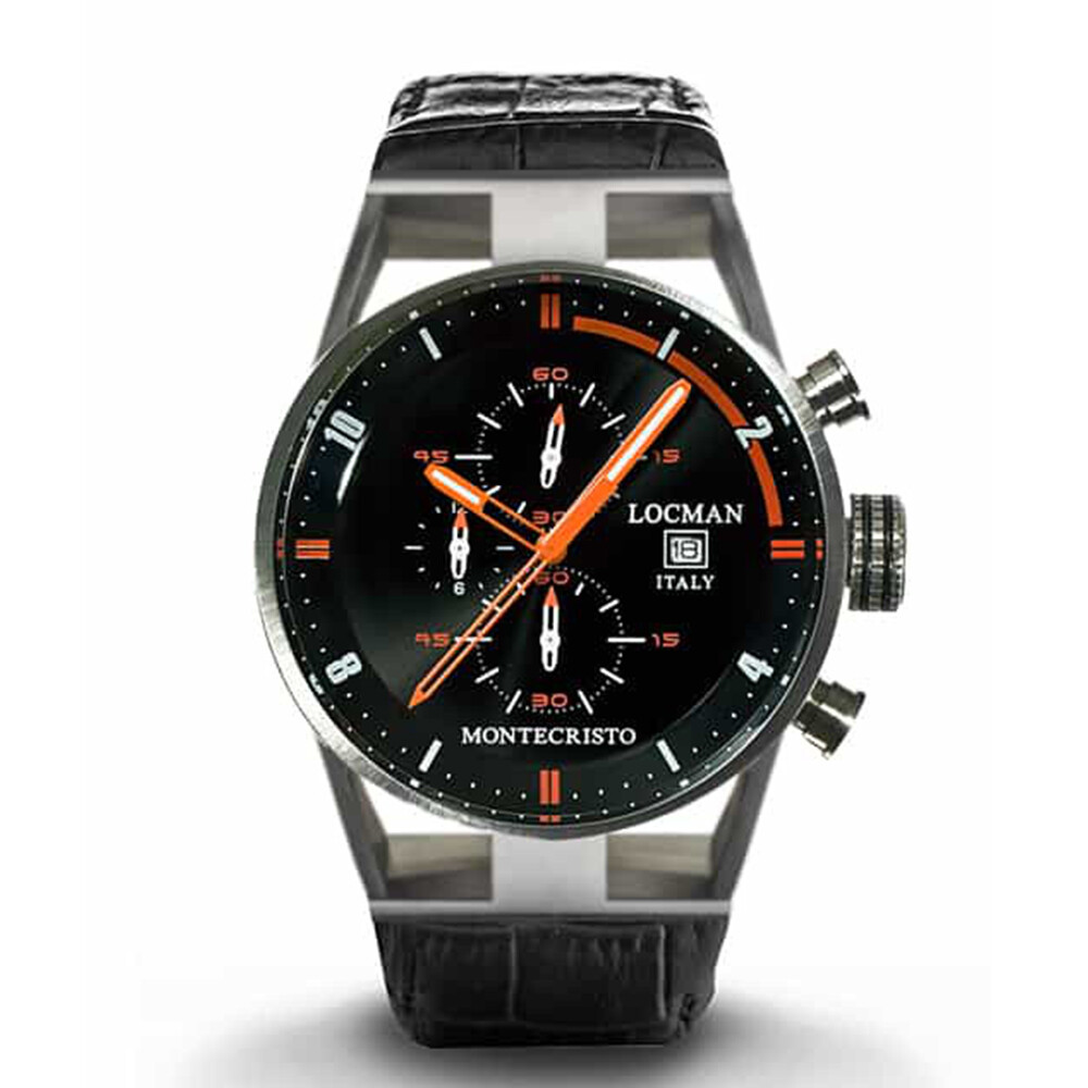 Orologio Cronografo Uomo Montecristo Nero Locman - 051000BKFOR0PSK