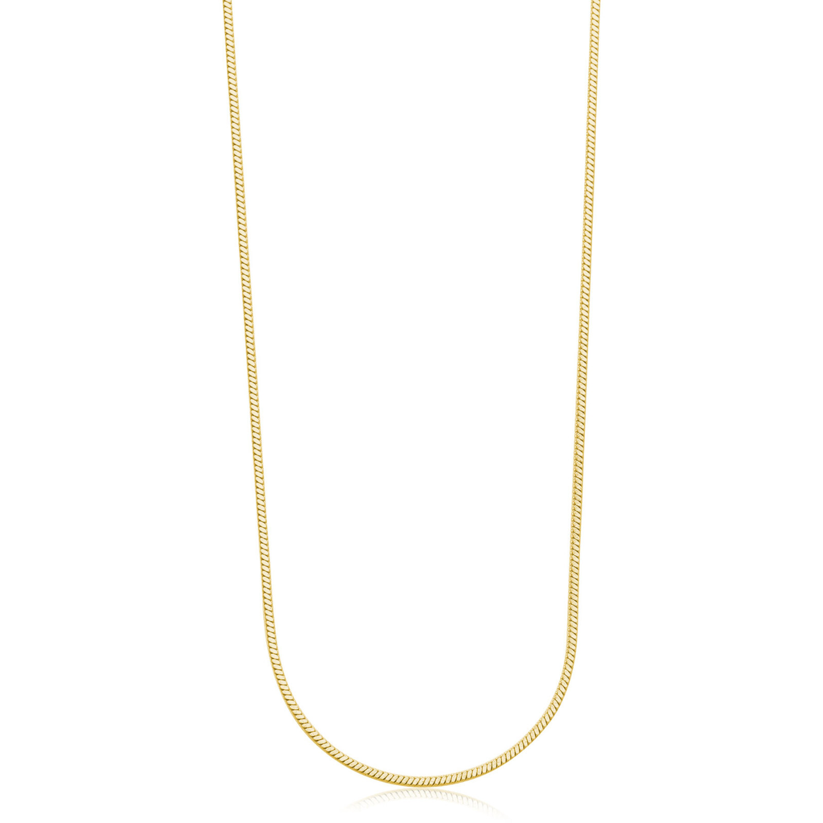 Sagapo Collana Lunga con Catena Snake Acciaio Dorato da Donna Sagapò SHK91