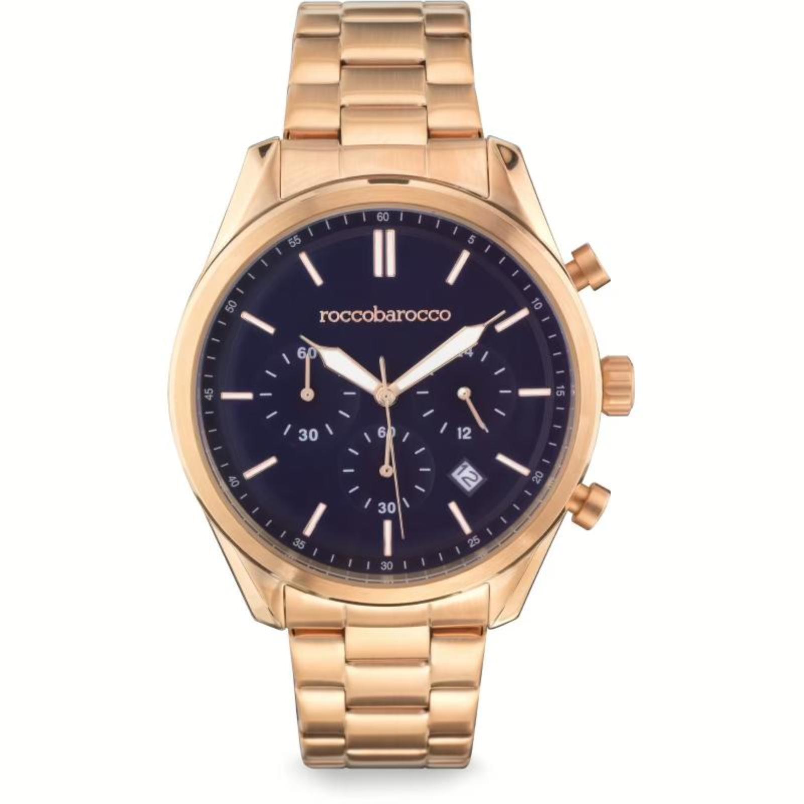 Orologio Uomo Cronografo ROCCOBAROCCO RB.4853M-03M Acciaio PVD Oro Rosa