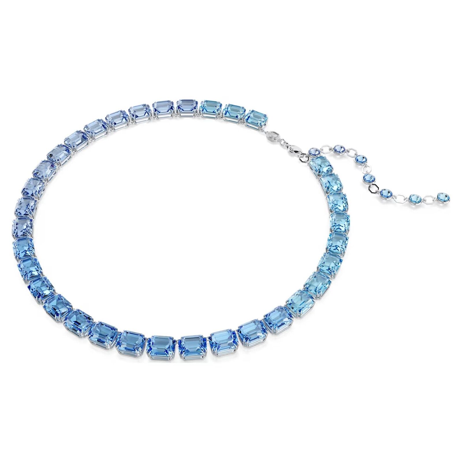 Collana Swarovski Millennia 5694136 necklace Sfumature Blu Girocollo Tennis