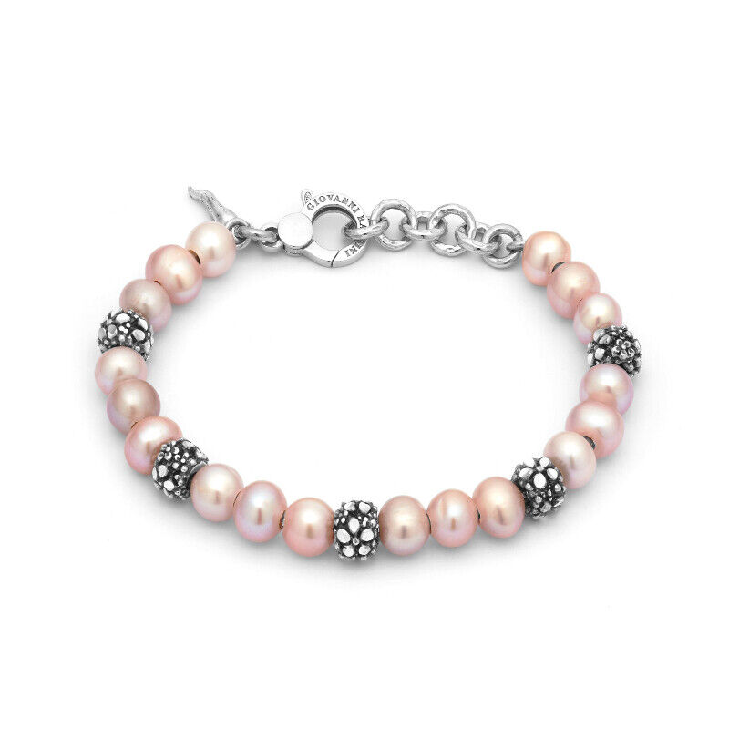 Bracciale Donna Giovanni Raspini Argento 925 Blossom Perle Semirigido 11942