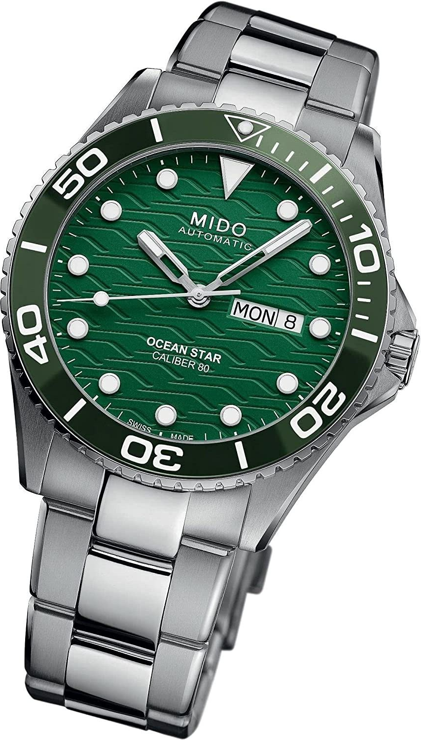Orologio Mido Oceanstar 200C M0424301109100 Watch acciaio Ceramica Verde 42mm