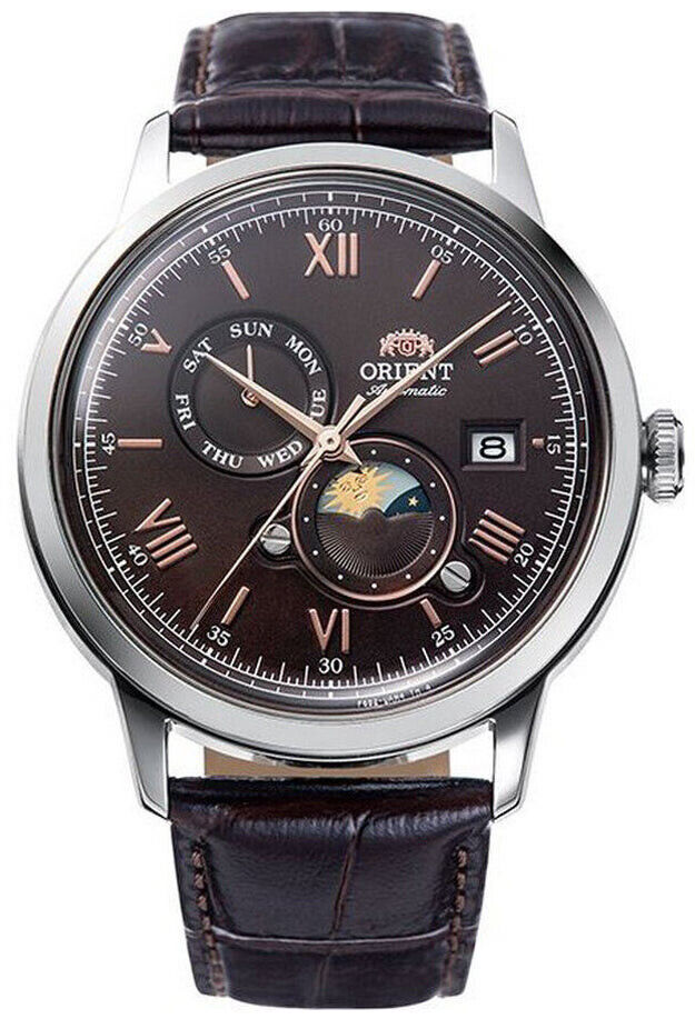 Orient Sun and Moon RA-AK0804Y10B Orologio Uomo Meccanico
