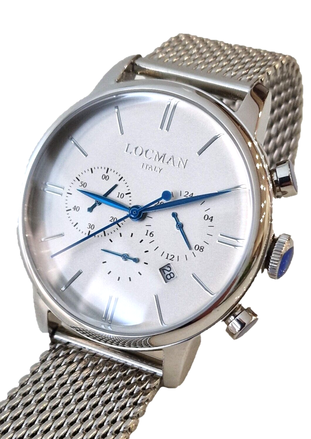 LOCMAN orologio Cronografo uomo Acciaio, 42 mm, quarzo 0254A06A-00AGNKB0