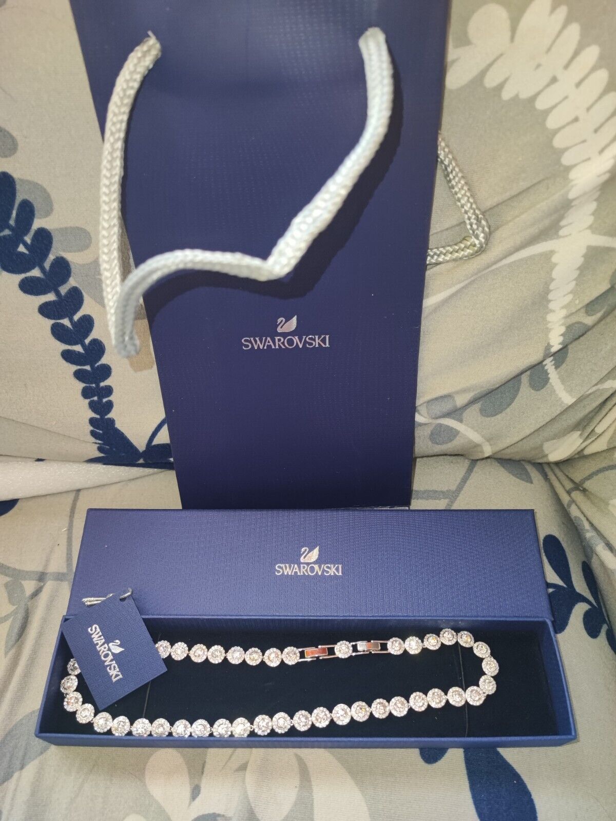 Collana Swarovski Angelic Argento Nuova