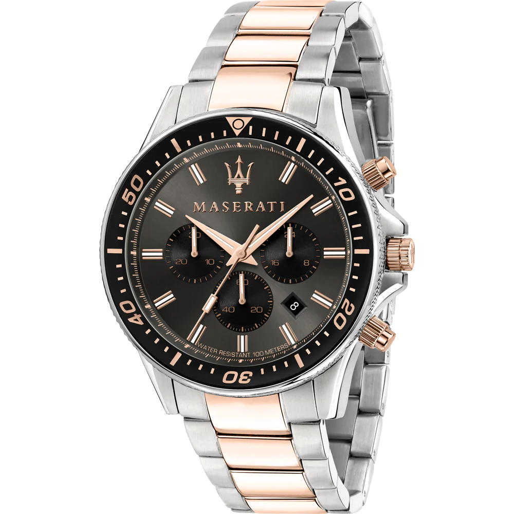 Orologio da polso cronografo in acciaio al quarzo MASERATI uomo casual sportivo