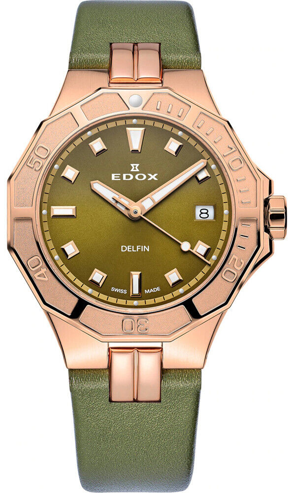 EDOX Delfin Diver 53020-37RC-VR Orologio Donna Al quarzo