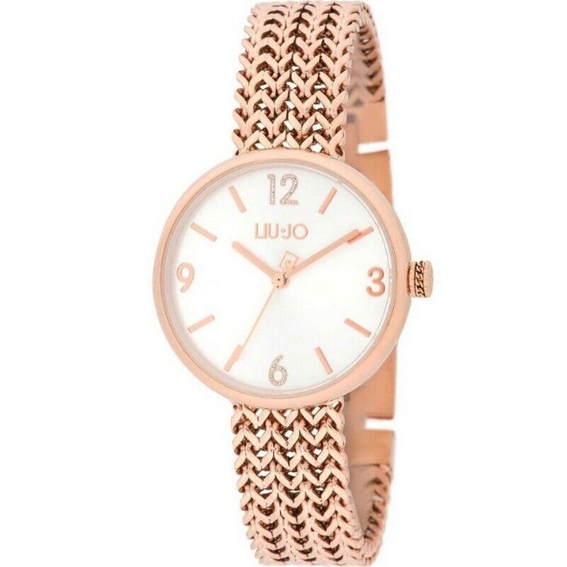 Orologio donna solo tempo Liu Jo Maglia Milano rosato treccia TLJ2078