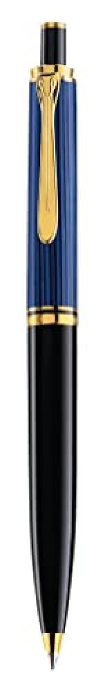(TG. K400) Pelikan Luxury Souveran K400 - Penna a sfera, colore: Nero/Blu - NUOV