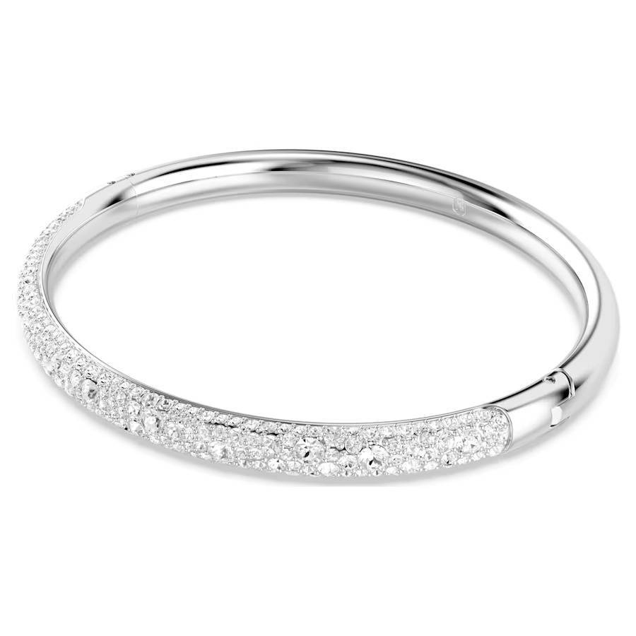 Bracciale Swarovski Meteora Rigido 5684243 Bracelet Zirconi Rodio Pavè Bangle S