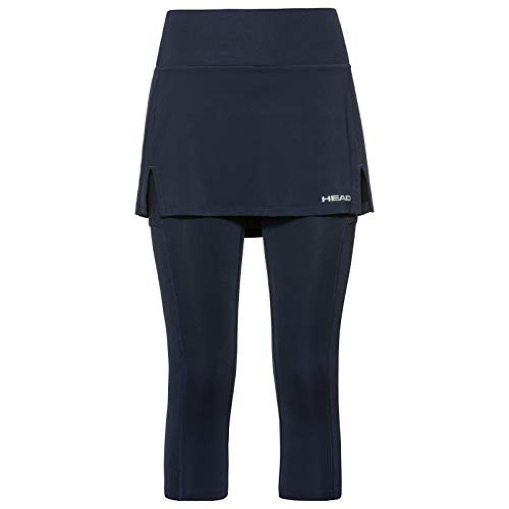 (TG. M) HEAD Club 3/4 Skirts, Donna, Blu, M - NUOVO