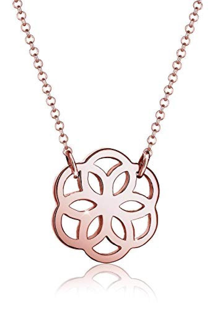 (TG. 450) Elli Collana Blume Floral 925 Sterling Silber - NUOVO