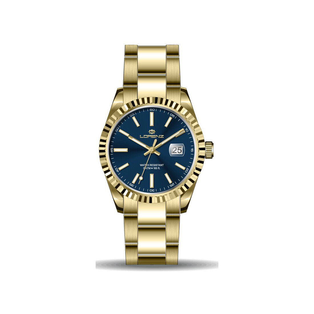 Orologio Donna LORENZ 28192GG Acciaio Gold Dorato Blu Sub 50mt