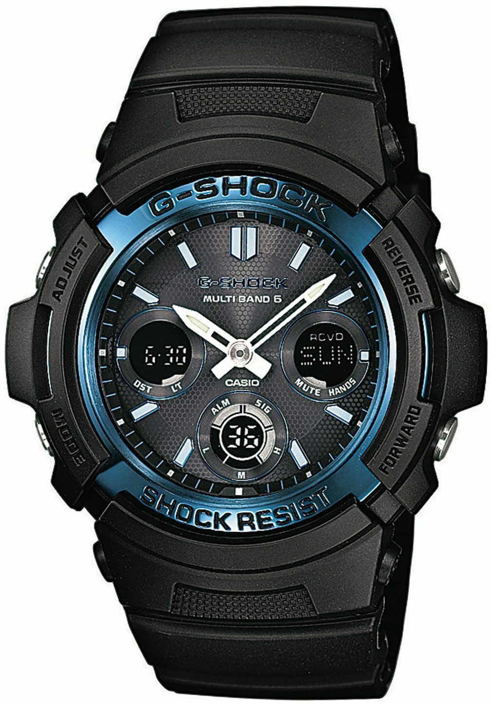 NUOVA Orologio Casio Uomini Nero G-Shock AWG-M100A-1AER
