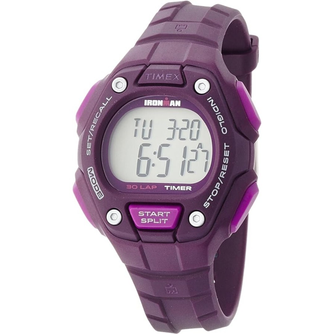 Timex Indiglo Ironman Classico 30 Giro Viola Digitale Cronografo Watch TW5K89700