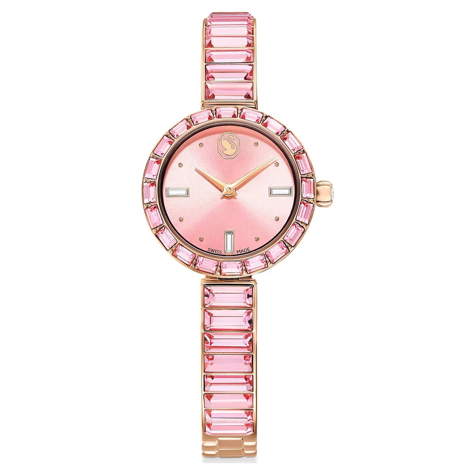 Orologio Swarovski Matrix Bangle 5679890 Donna Acciaio Oro rosa Cristalli Watch