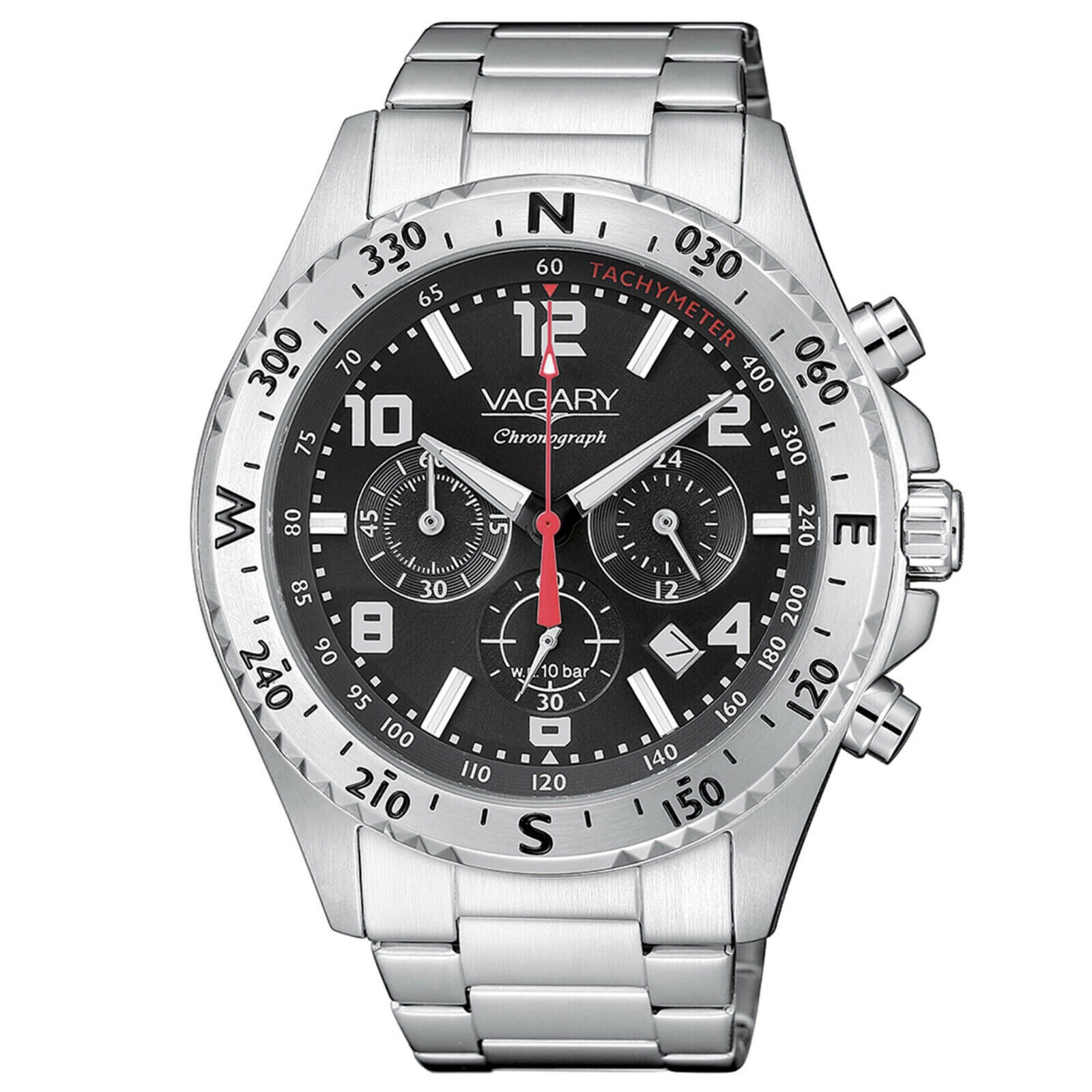 VAGARY by CITIZEN OROLOGIO CRONOGRAFO IN ACCIAIO UOMO Explore Crono IV4-411-51