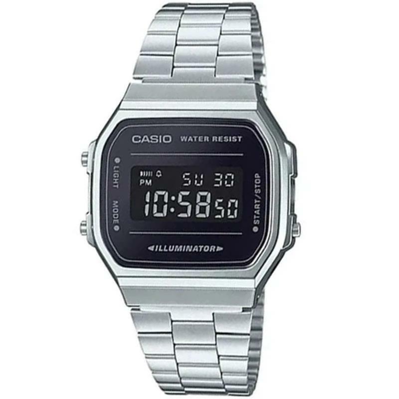 CASIO A168WEM-1DF OROLOGIO UOMO DONNA UNISEX ACCIAIO NERO DIGITALE SOTTOCOSTO