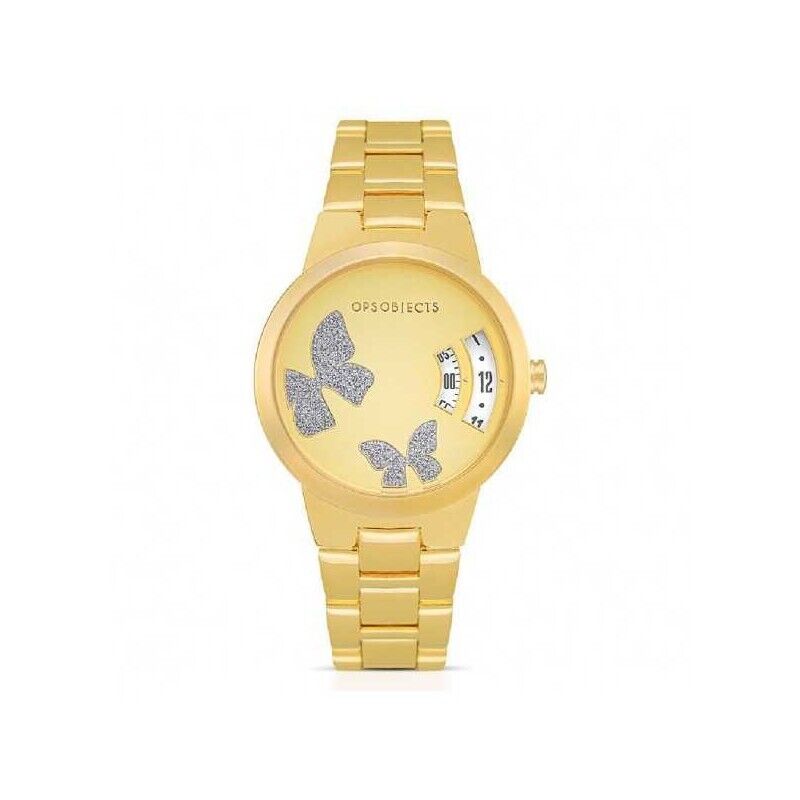 OPS OROLOGIO DONNA OPS!DISCLOSED DORATO CON FARFALLE OPSPW-806