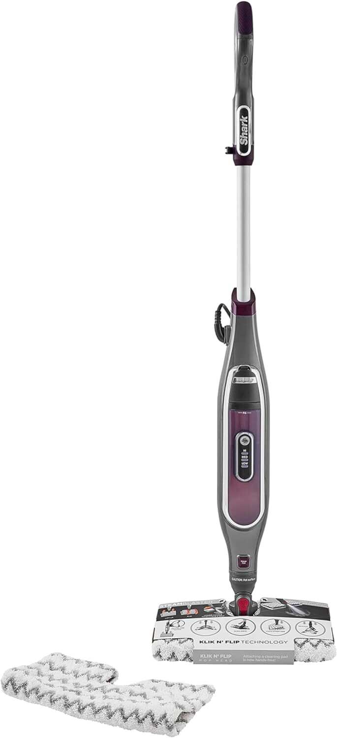 Shark Automatic Klik n' Flip Steam Mop, Scopa a Vapore Intelligente, Cavo 6...