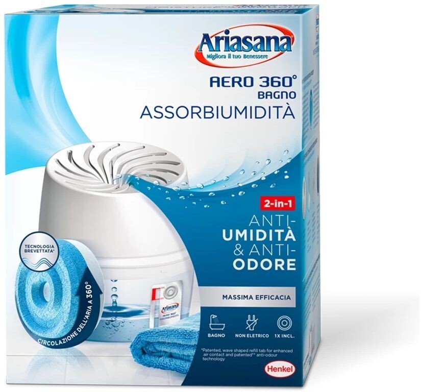 3 pz ARIASANA AERO 360 KIT 450GR+RIC.BAGNO