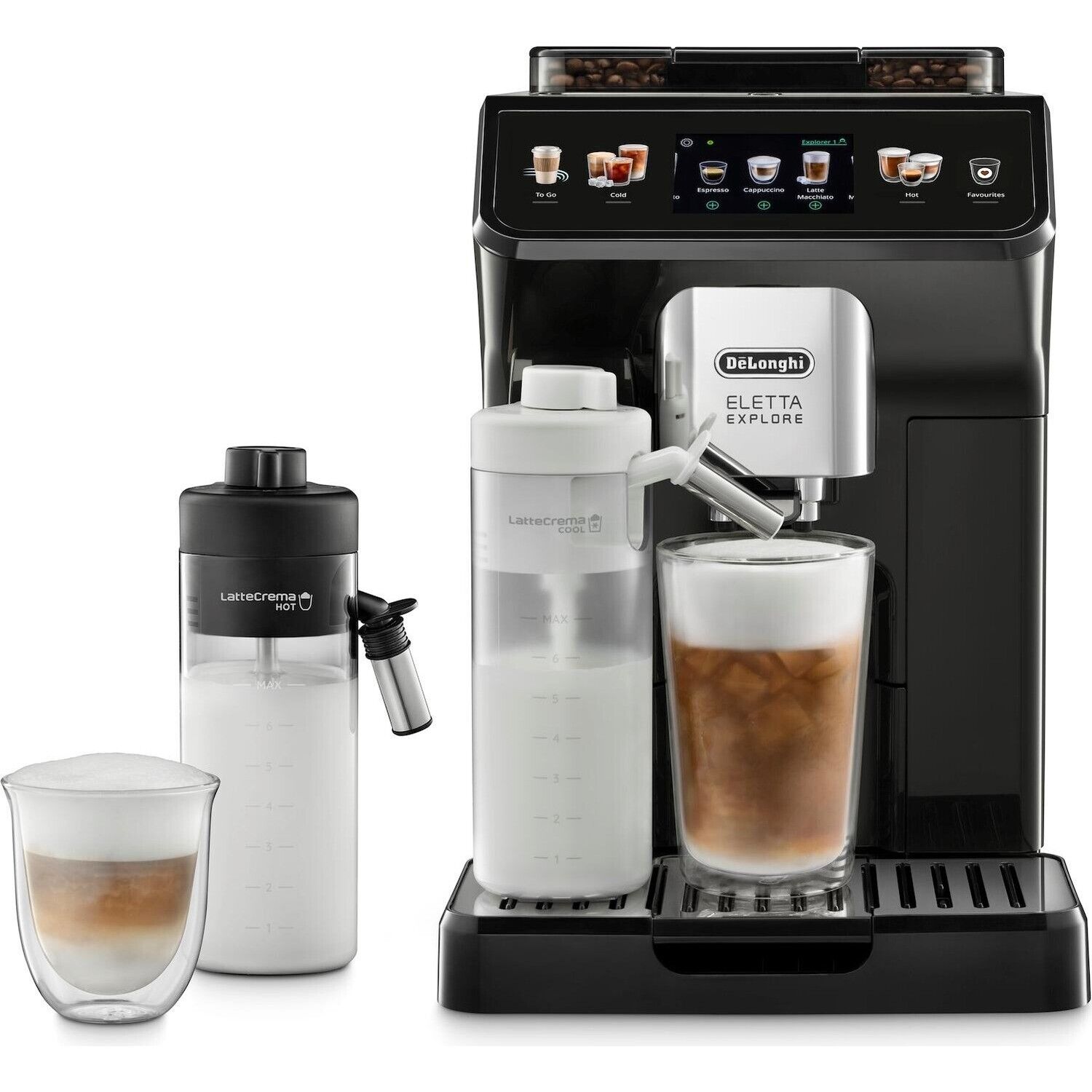 Macchina caffè automatica De'Longhi Eletta Explore ECAM 450.55.G black nero