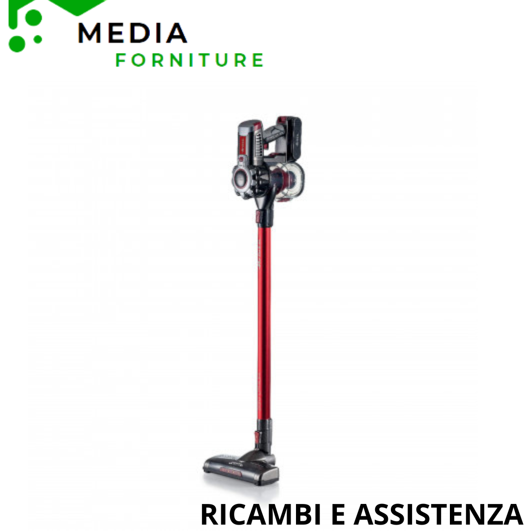 Ariete Scopa Elettrica Senza Filo 22V Lithium Rossa Senza Sacco Ricaricabile