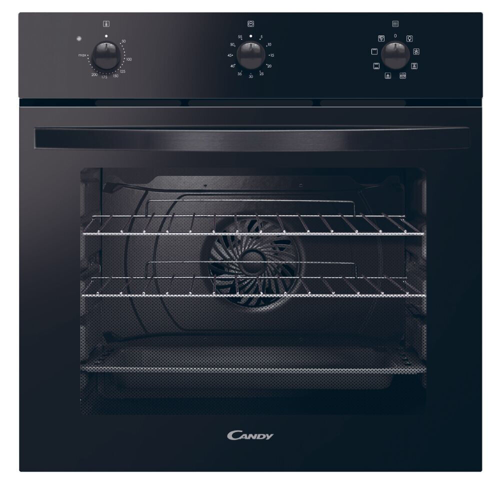 Candy Forno Elettrico da Incasso Ventilato Funzione Pizza 65lt A+ Nero FIDCN602