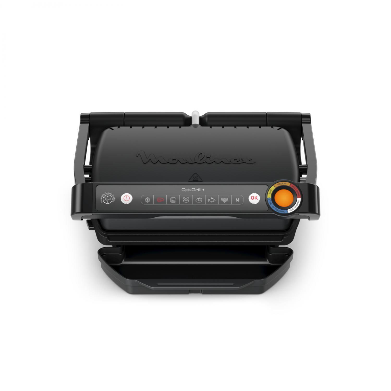 Bistecchiera Elettrica Piastre Antiaderenti 2000 Watt Nero GI717810 MOULINEX