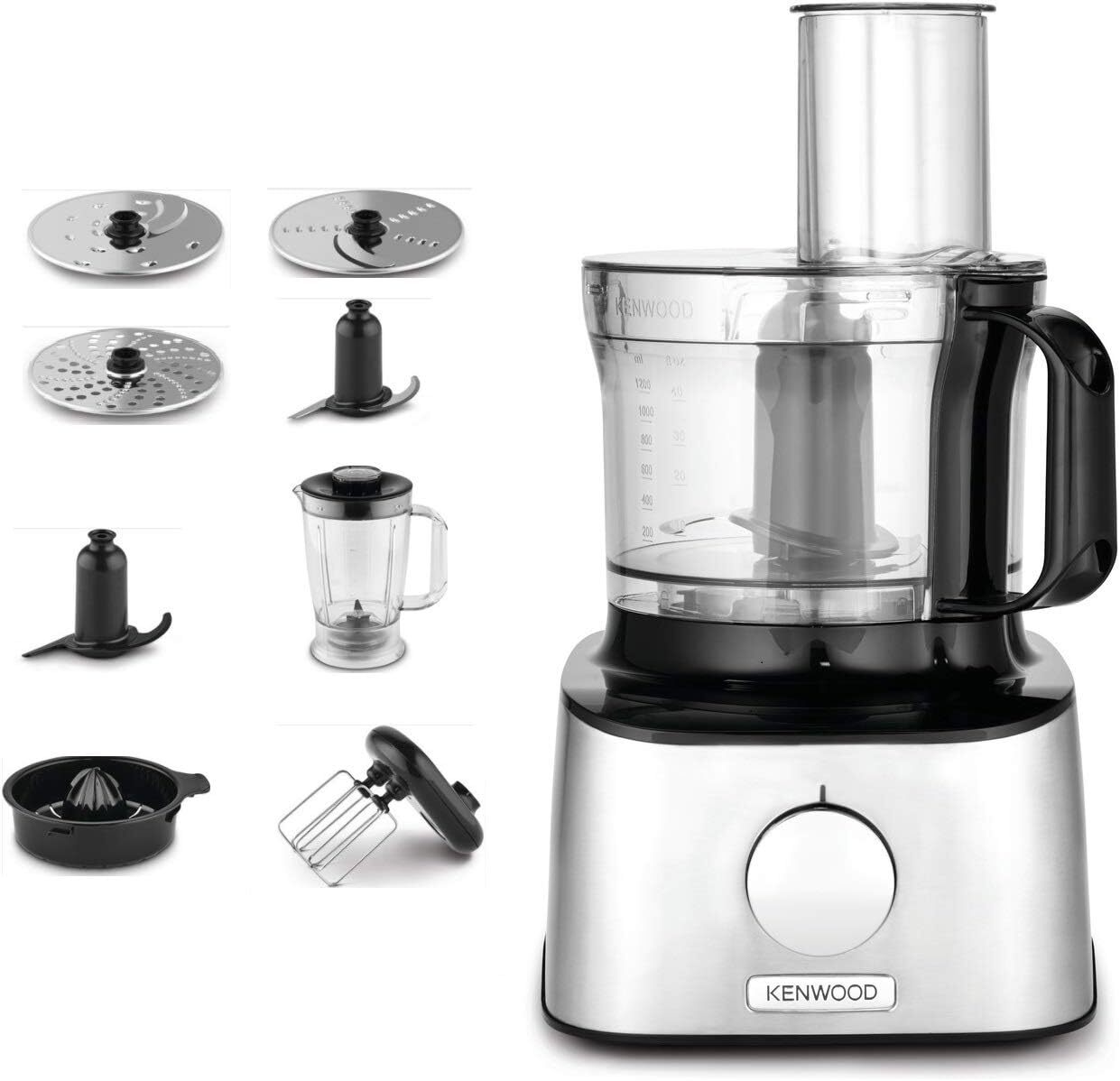Kenwood Multipro FDM301SS Robot da cucina con 2 velocità di...