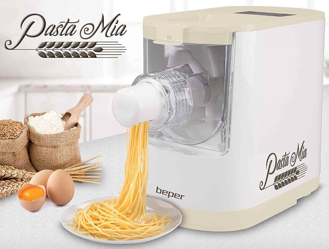 Macchina Per la Pasta Automatica Pasta Maker 200W 8 Trafile Diverse Pasta Fresca