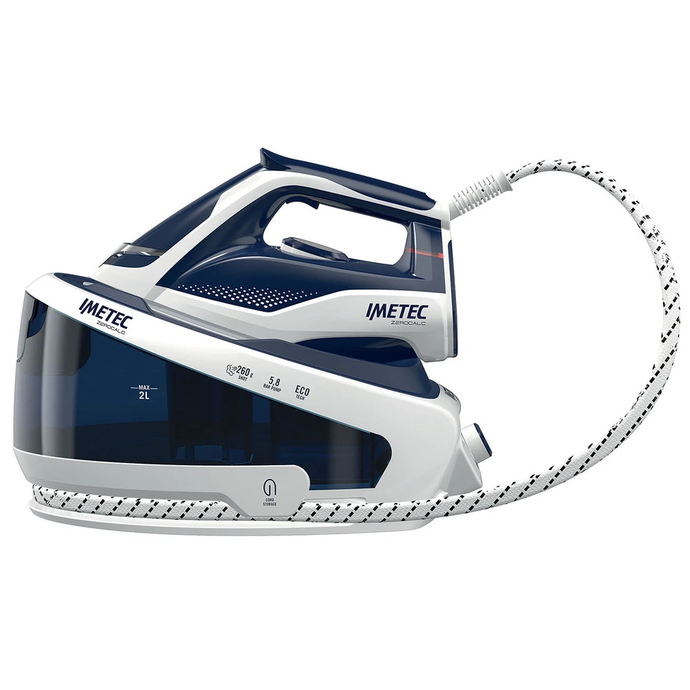 9007 - FERRO A CALDAIA CARICA CONTINUA 2100W 2LT PIAST.CERAM. BIA/BLU