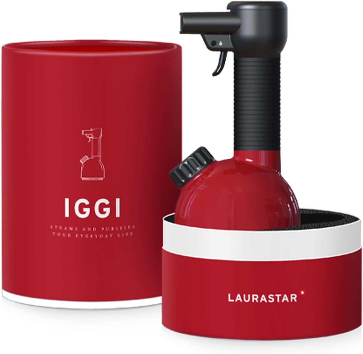 Laurastar Iggi Intense Red Vaporizzatore Vapore A Raddrizzatura Purifica Tessili