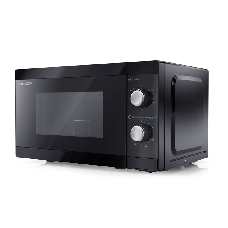 SHARP YC-MG01E-B - FORNO A MICROONDE 20L - 800W - CONTROLLO ANALOGICO - GRILL -